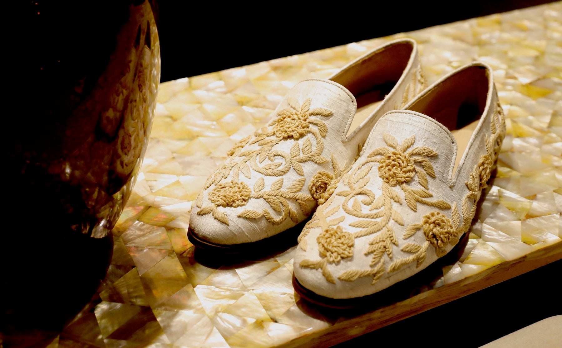 Buy Online Velvet & Embroidered Shoes for Men