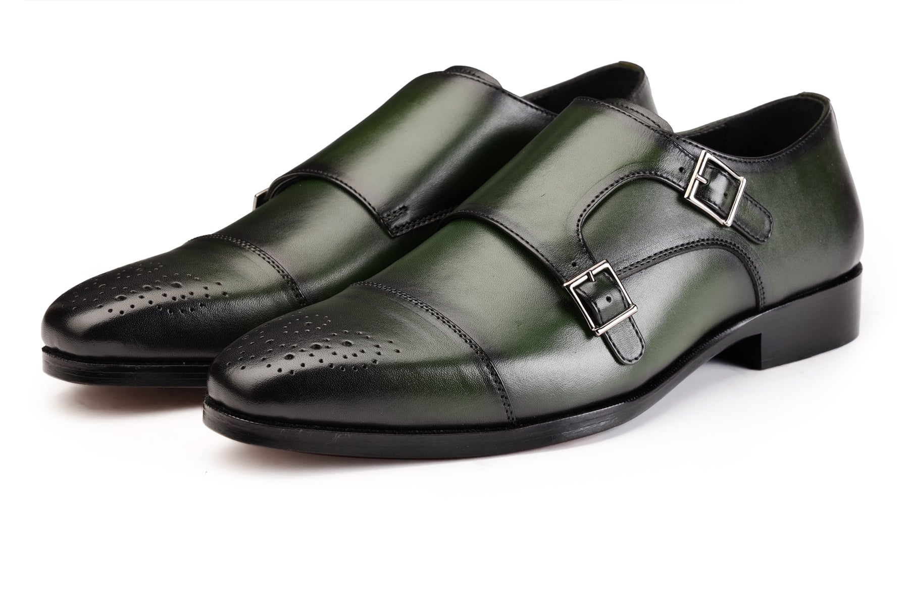 Enzo Double Monk Green
