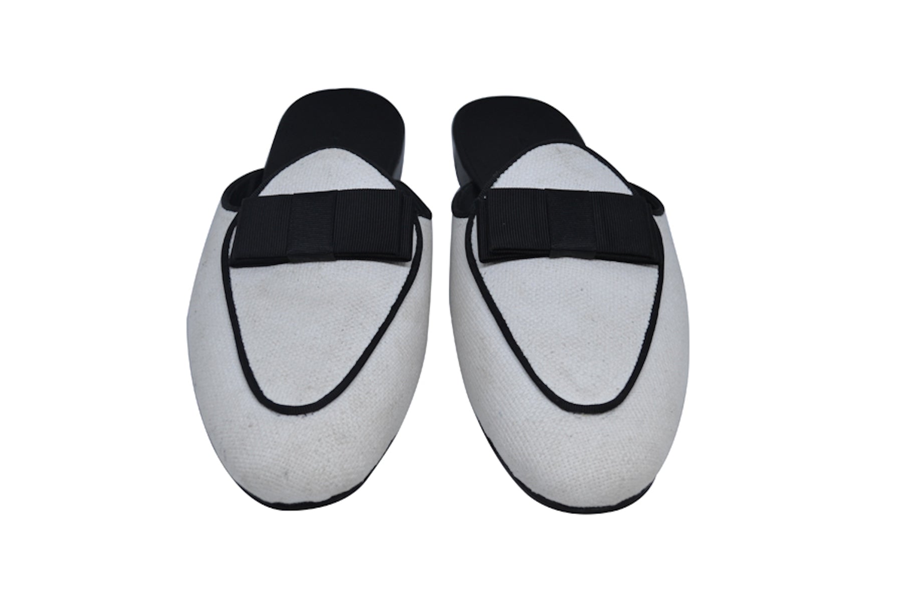 Ivory Batwing Mules