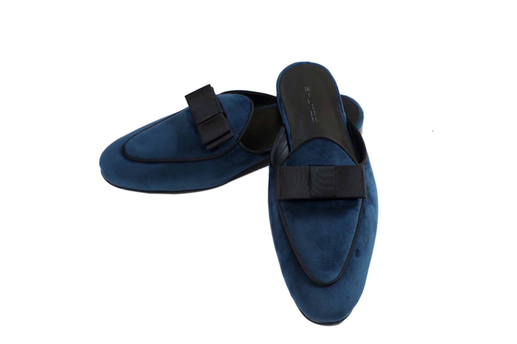 Midnight Blue Batwing Mules