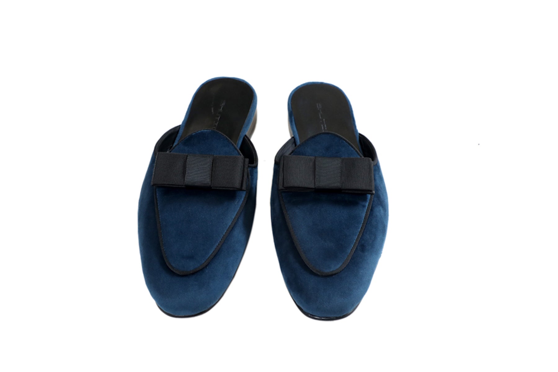 Midnight Blue Batwing Mules