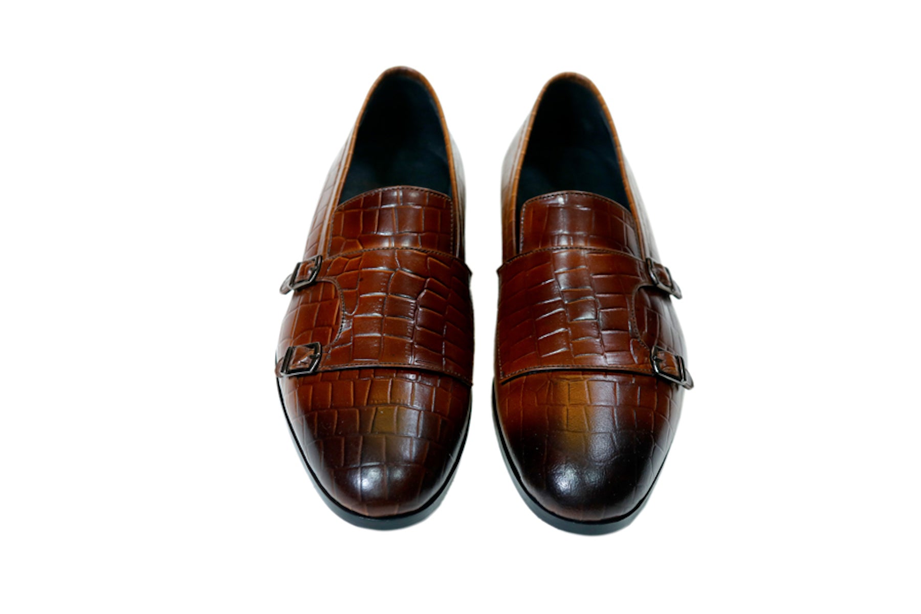 Tan Croco Monk Vintage