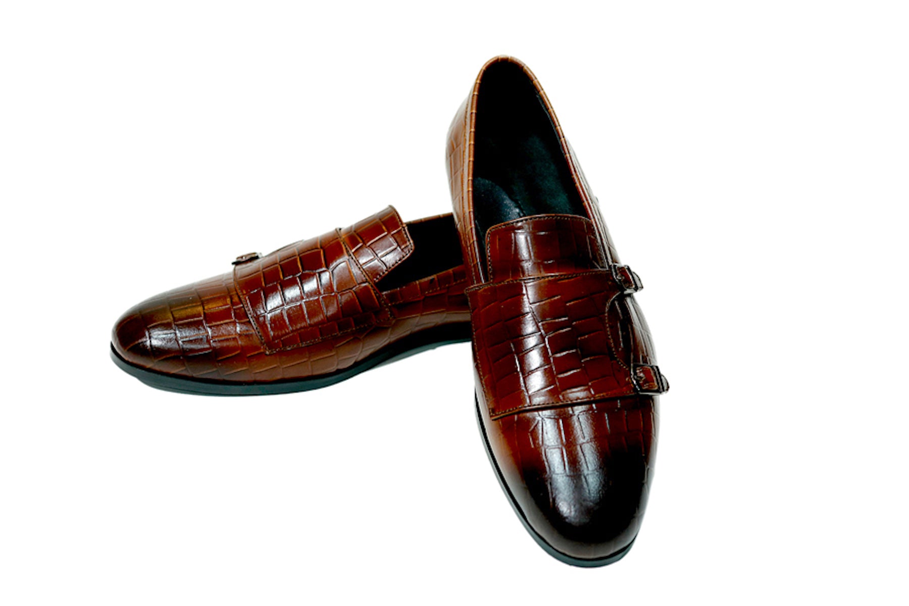 Tan Croco Monk Vintage
