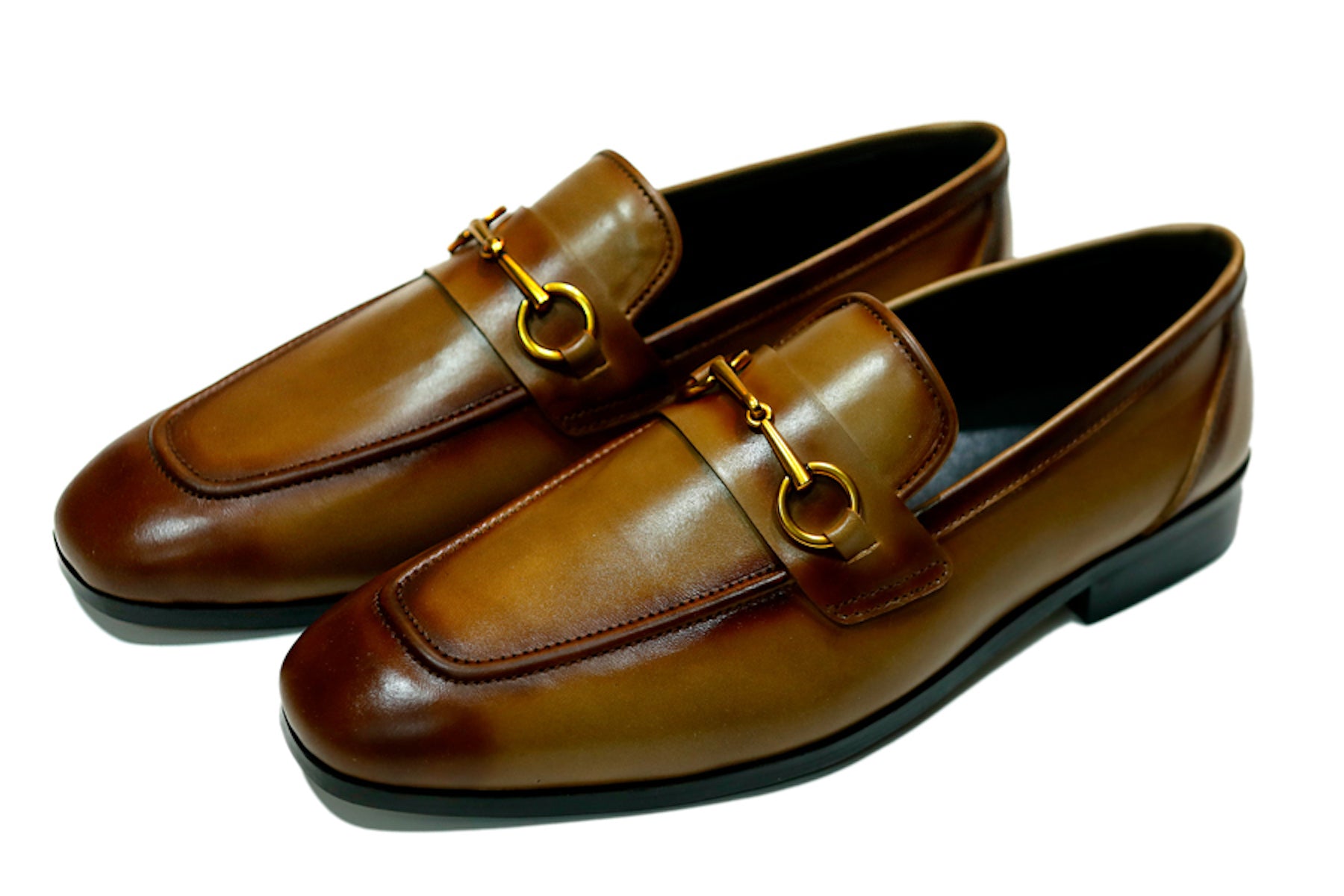 Amber Horsebit Burnished