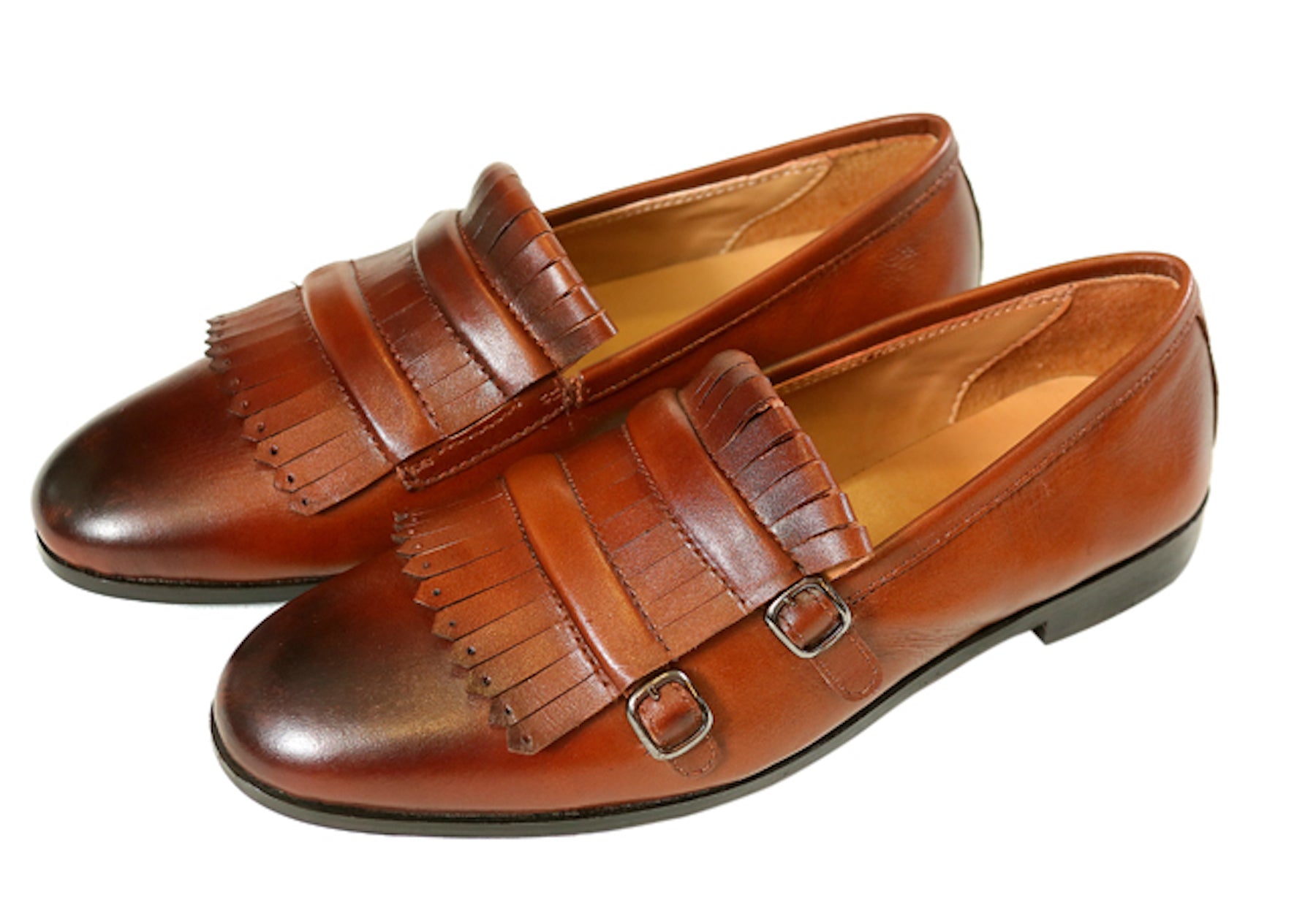 Double Monk Fringes Tan