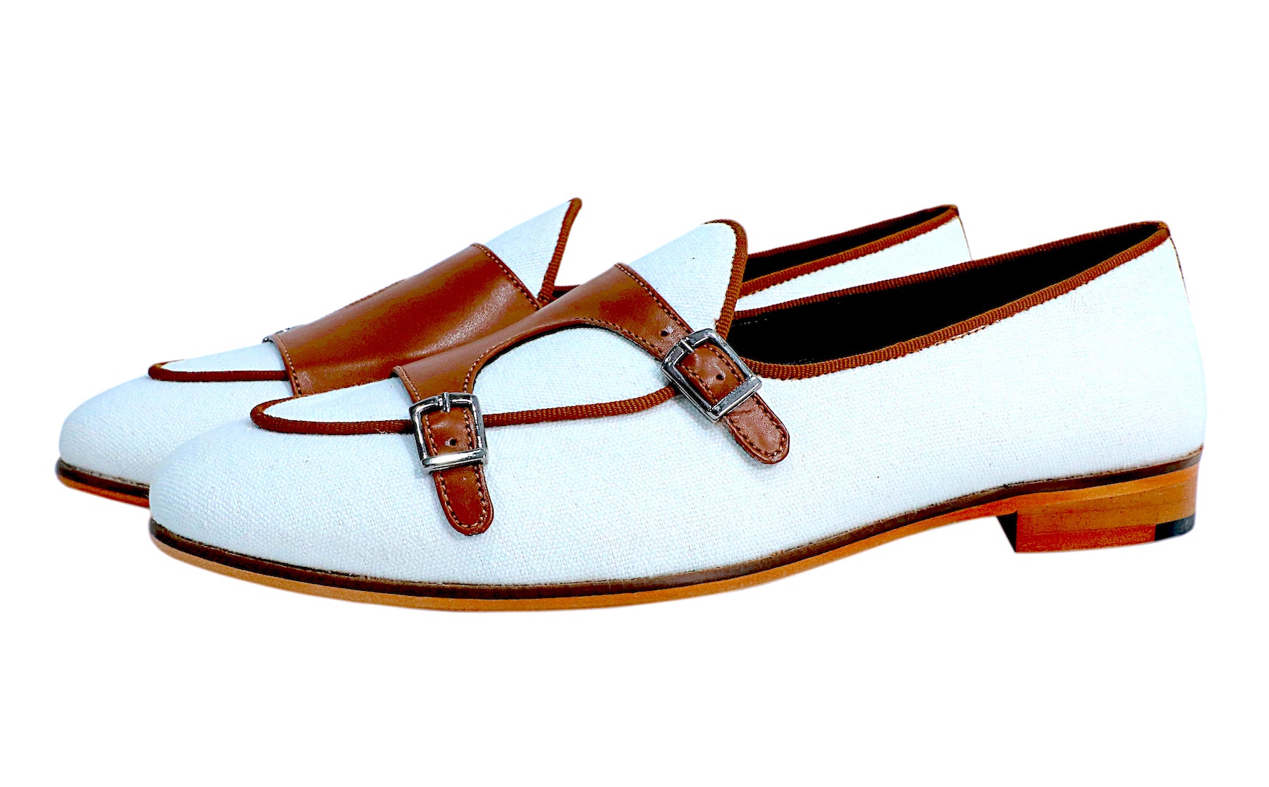 Ivory Batwing Tan Monk