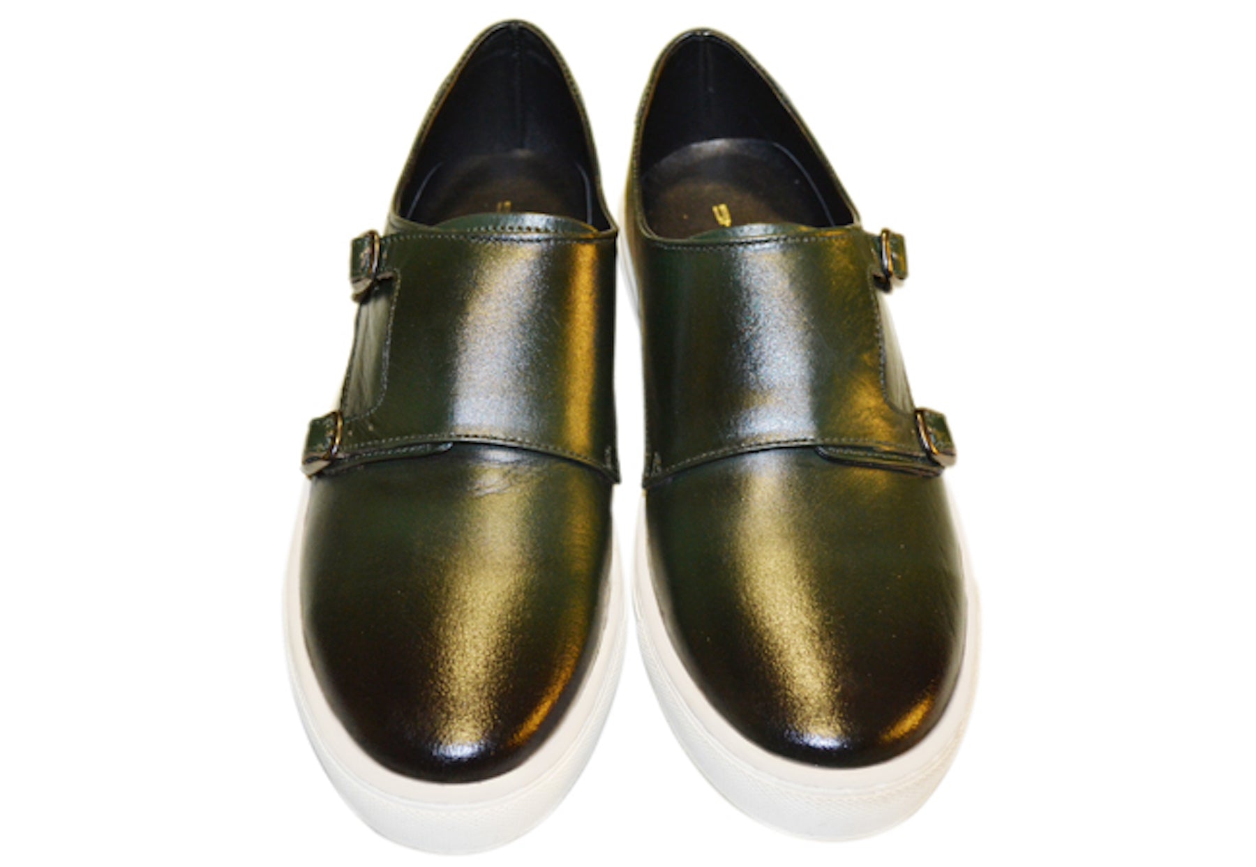 Military Green Double Monk Sneakers