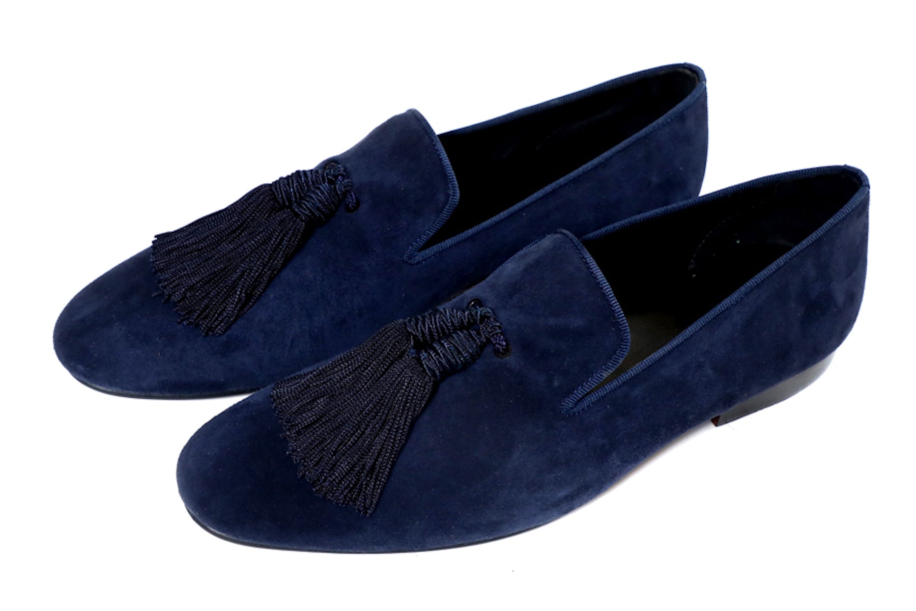Navy Suede Bullion