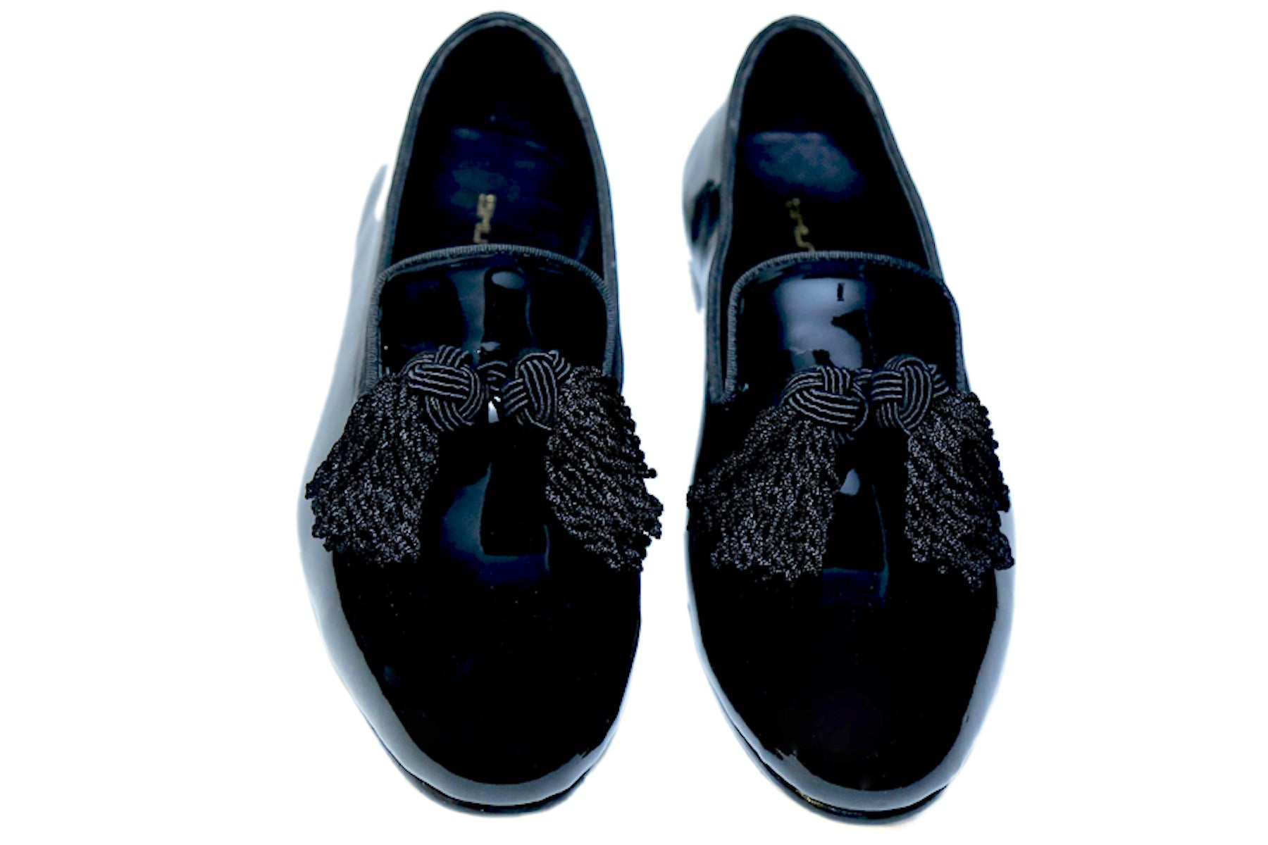 Patent Bullion Tassel Black