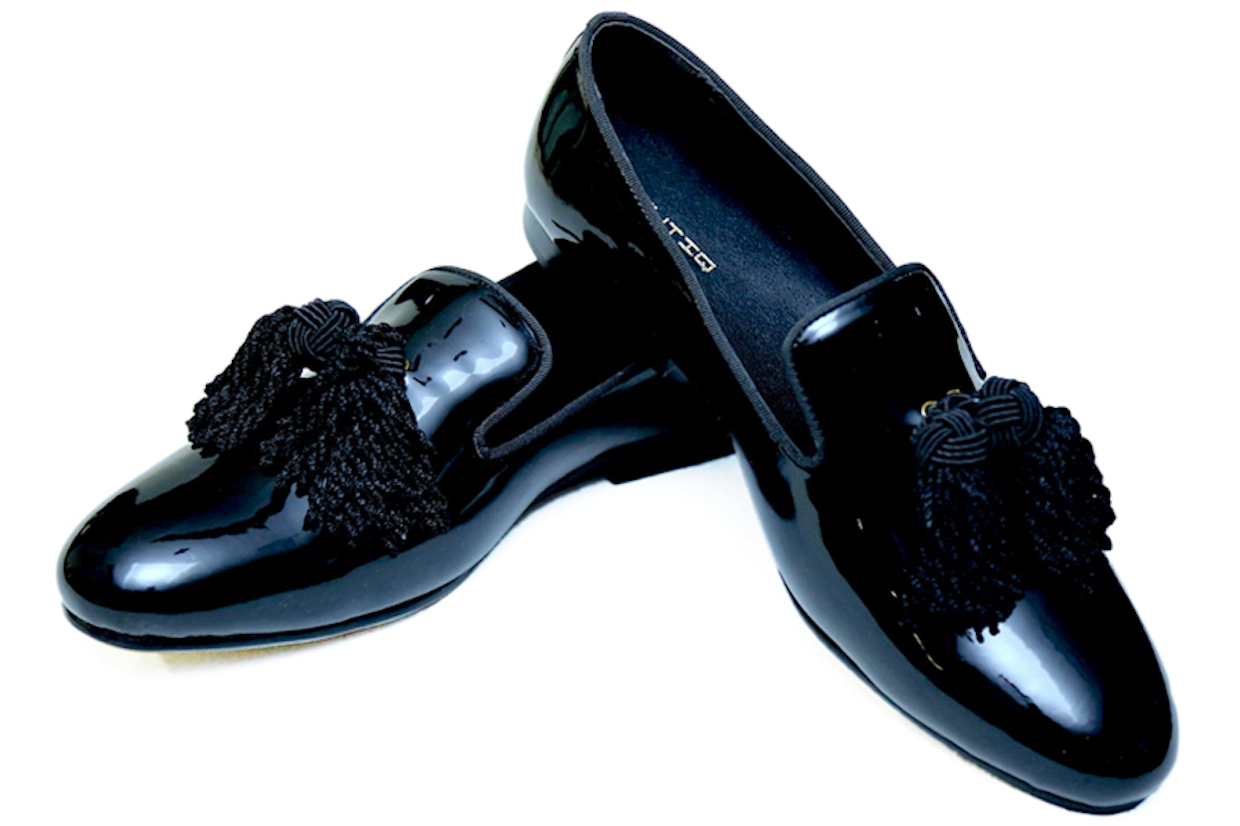 Patent Bullion Tassel Black