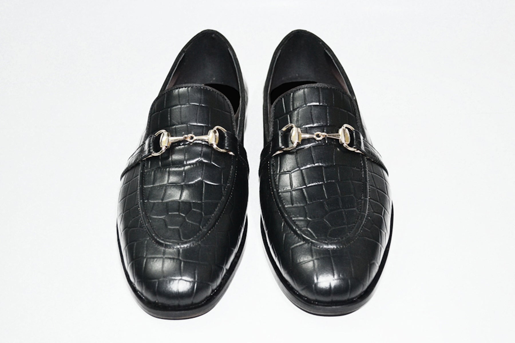 Raven Croco Horsebit