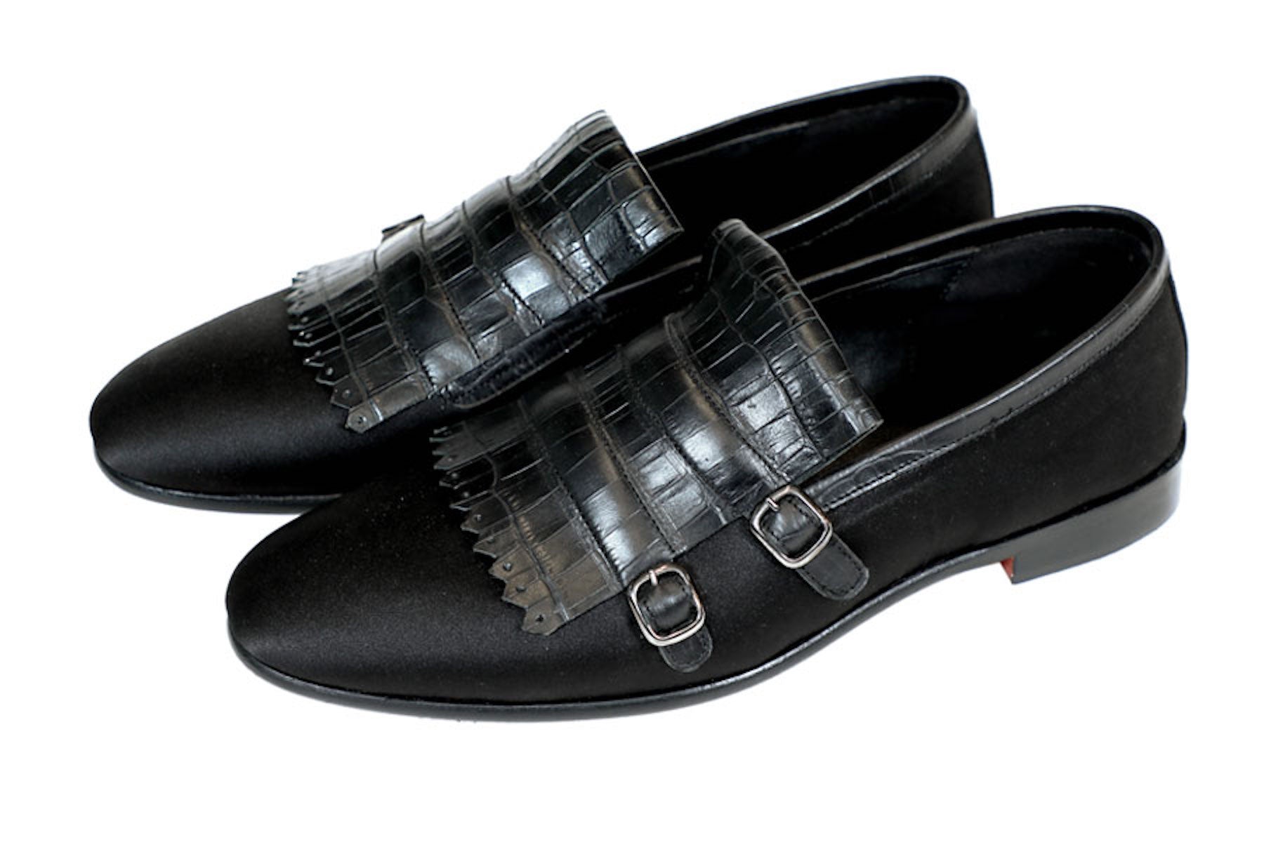 Varine Double Monk Fringes Coal