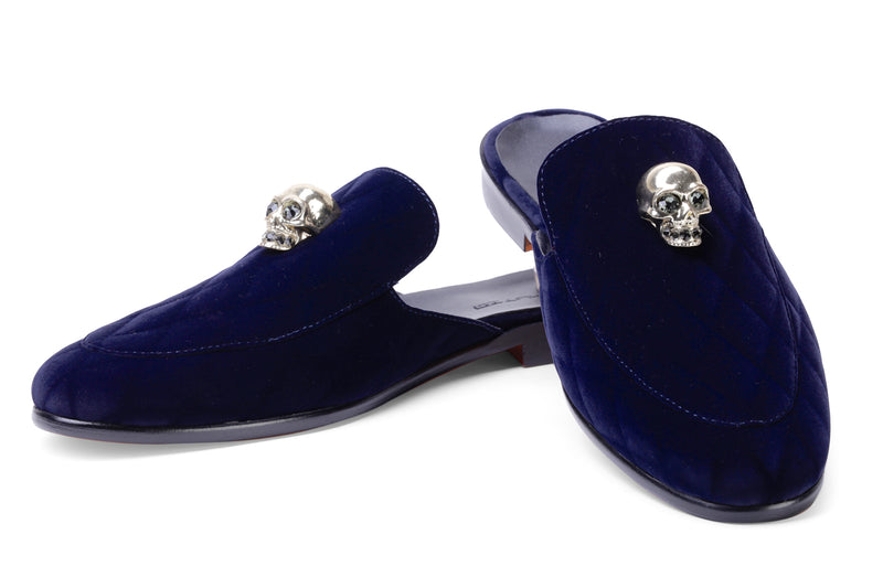 Skully Navy Mules