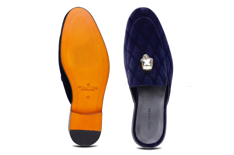 Skully Navy Mules