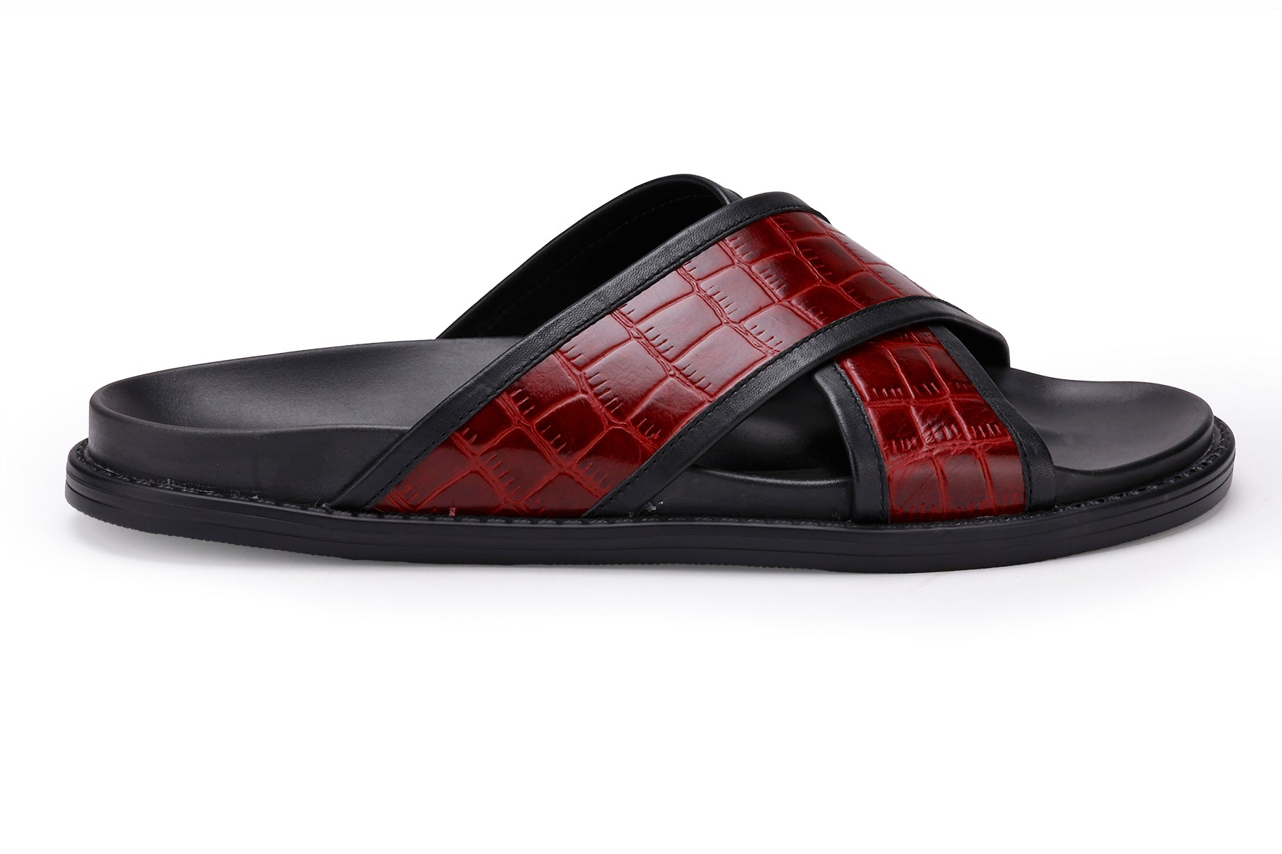 KIKI BURGUNDY SLIDES