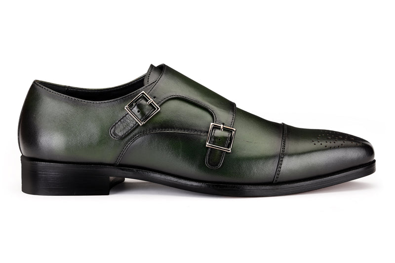 Enzo Double Monk Green