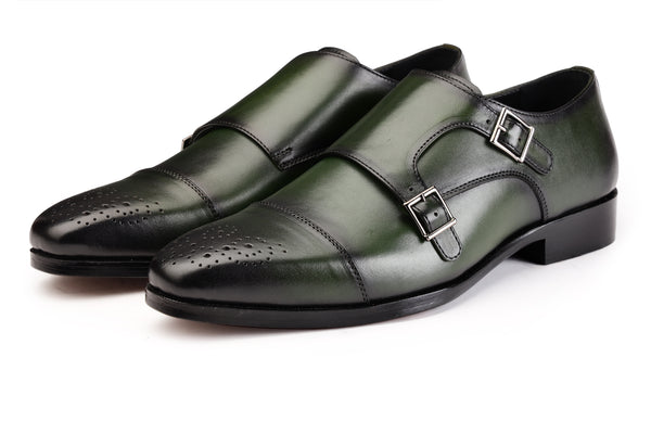 Enzo Double Monk Green