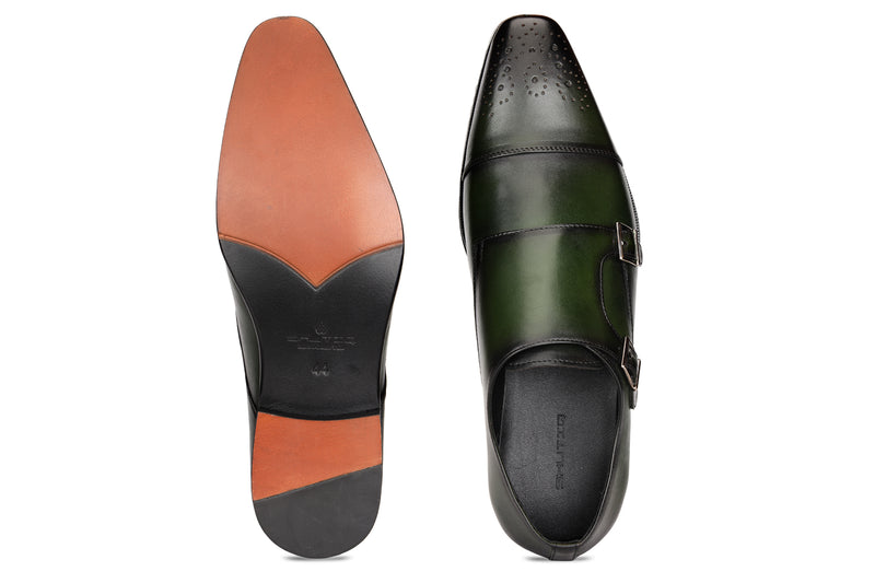 Enzo Double Monk Green