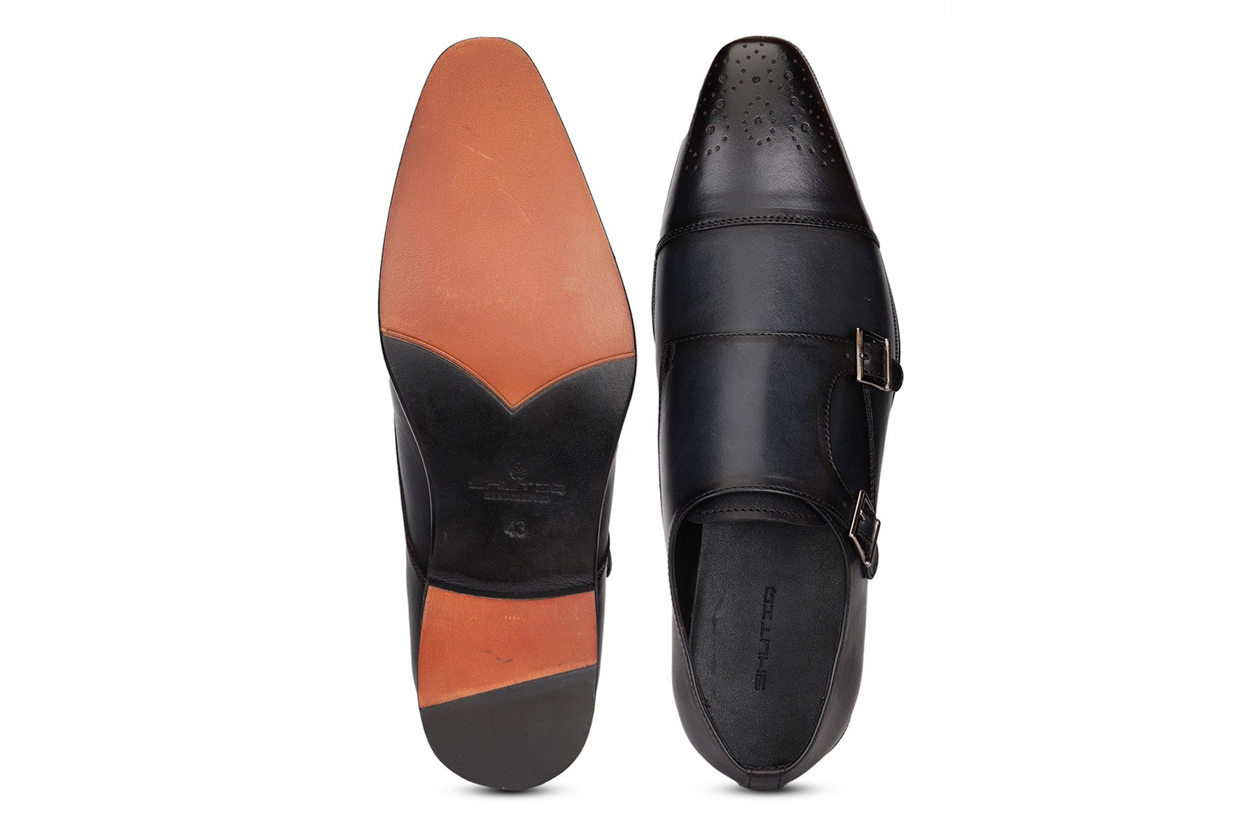 Enzo Double Monk Navy