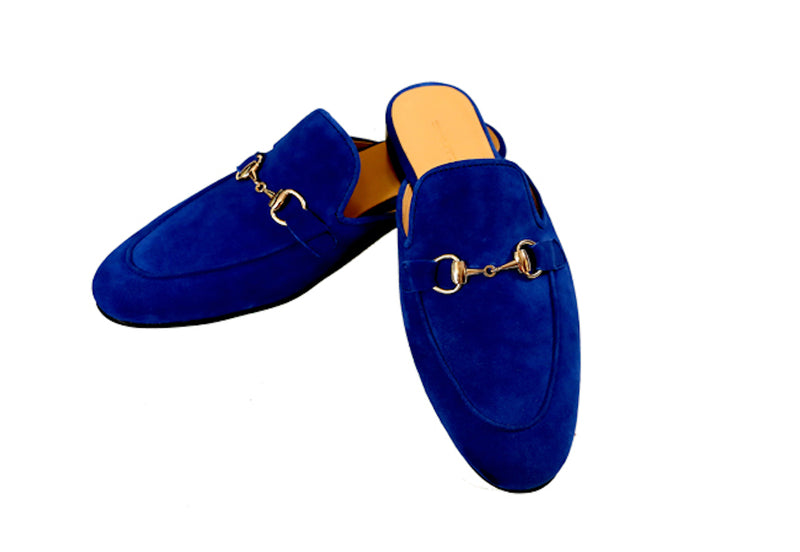 Indigo Backless Horsebit