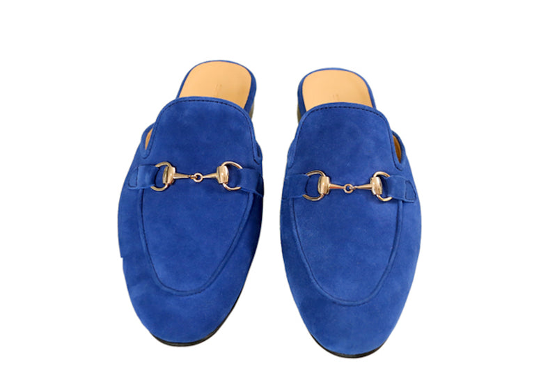 Indigo Backless Horsebit