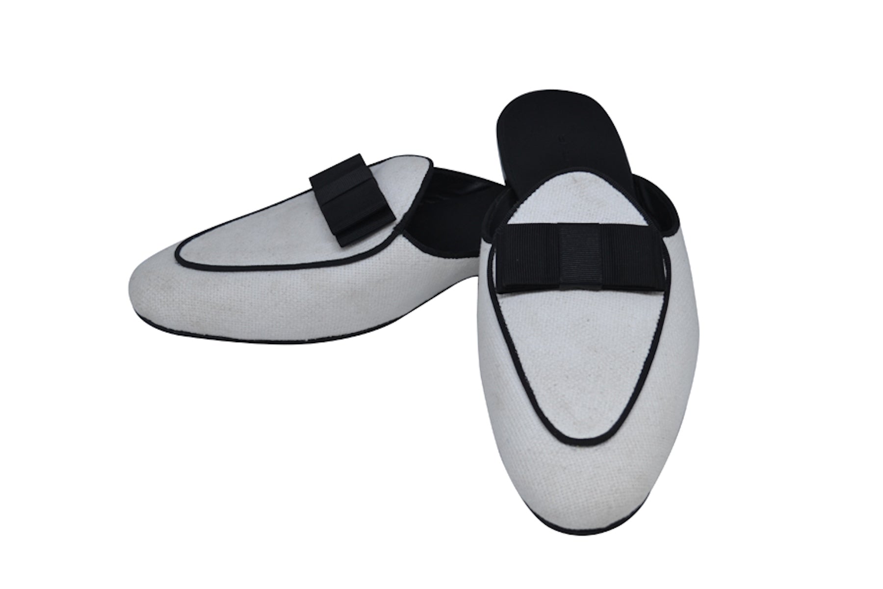 Ivory Batwing Mules
