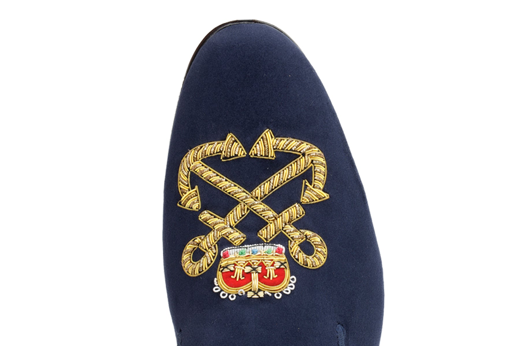Sapphire Crossed Anchor