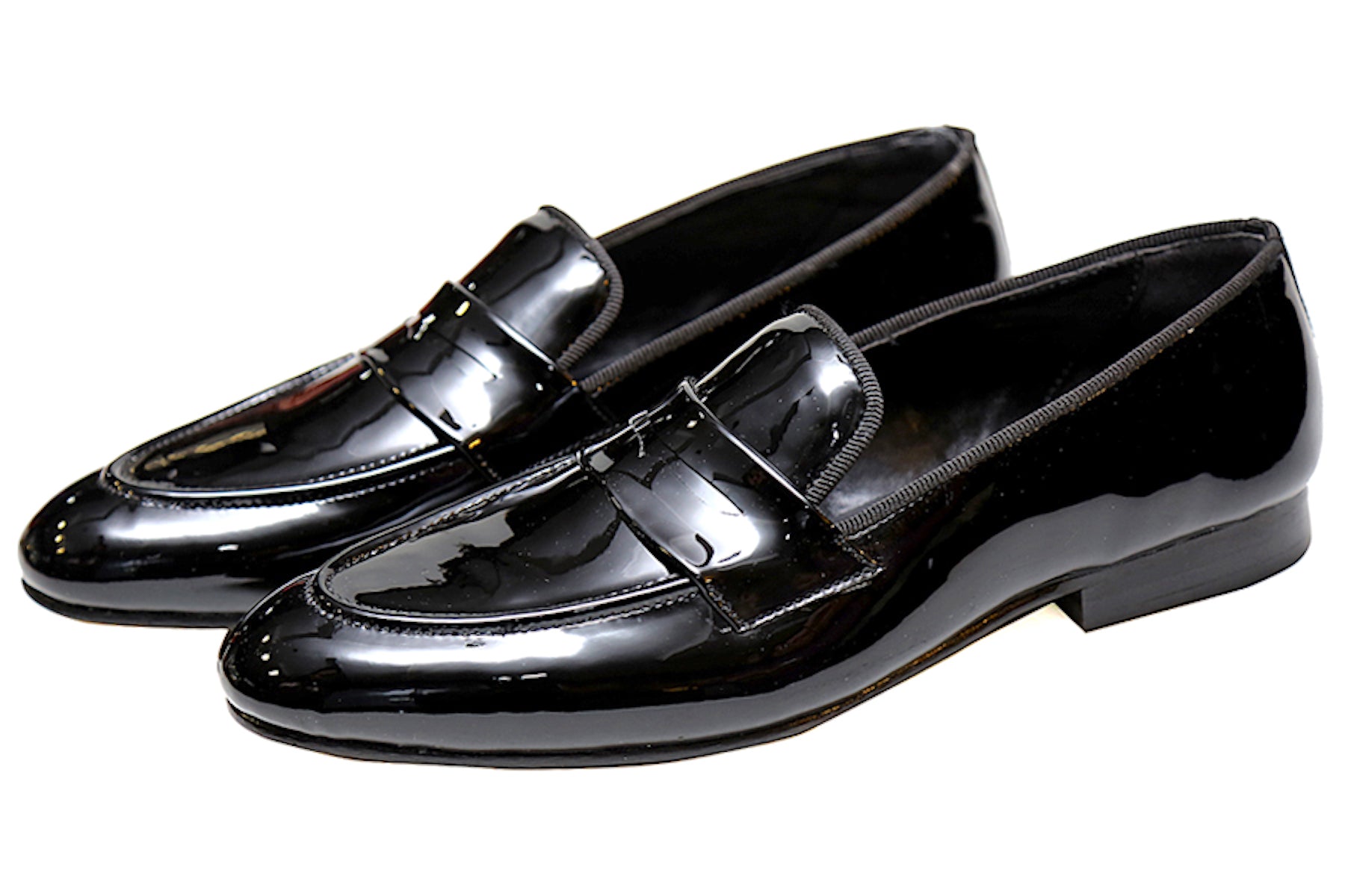 Black Patent With Bar