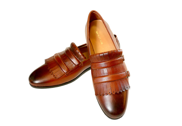 Double Monk Fringes Tan