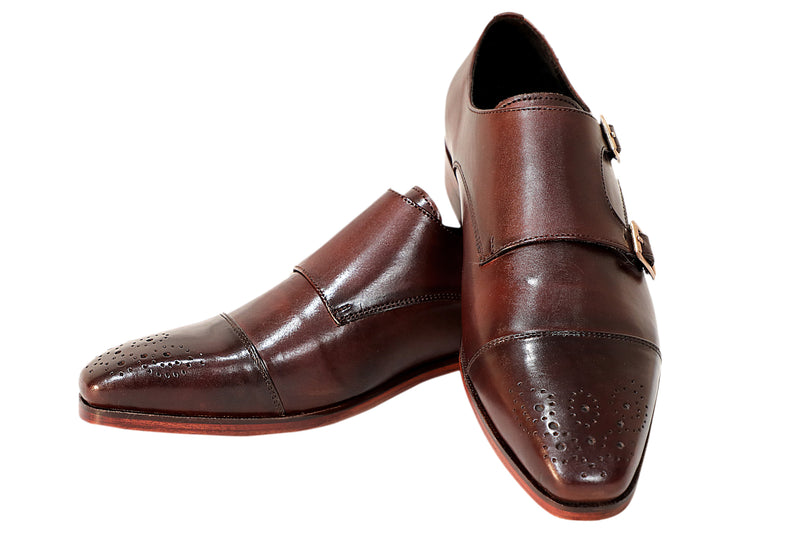 Enzo Burgundy Double Monk