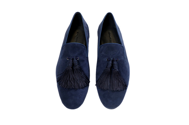Navy Suede Bullion