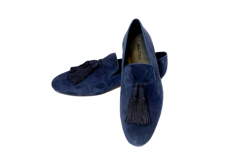 Navy Suede Bullion