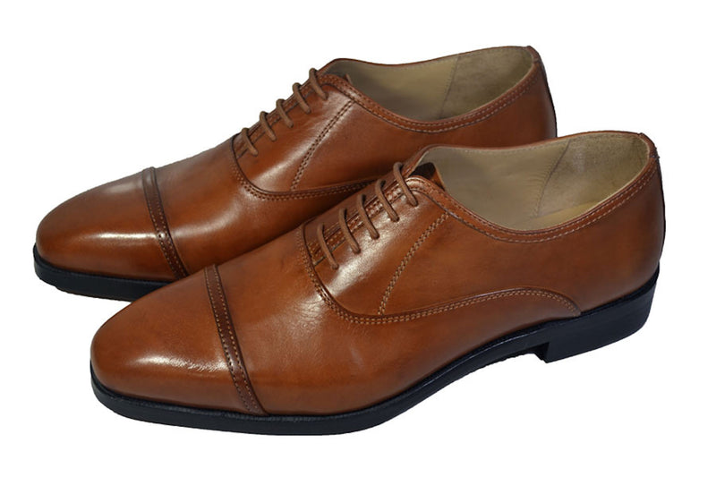 Onyx Cognac Lace Up