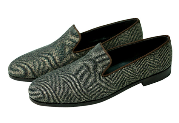 Tweed Slipons