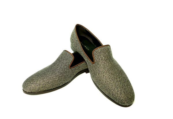 Tweed Slipons