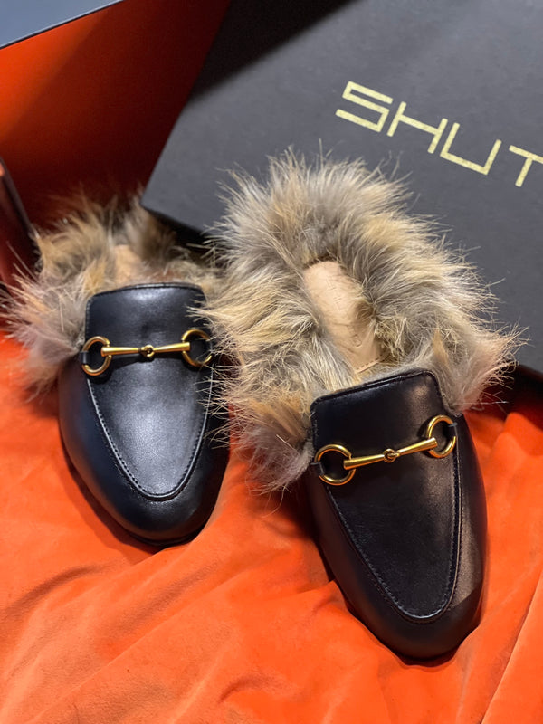 Women Fur Mules