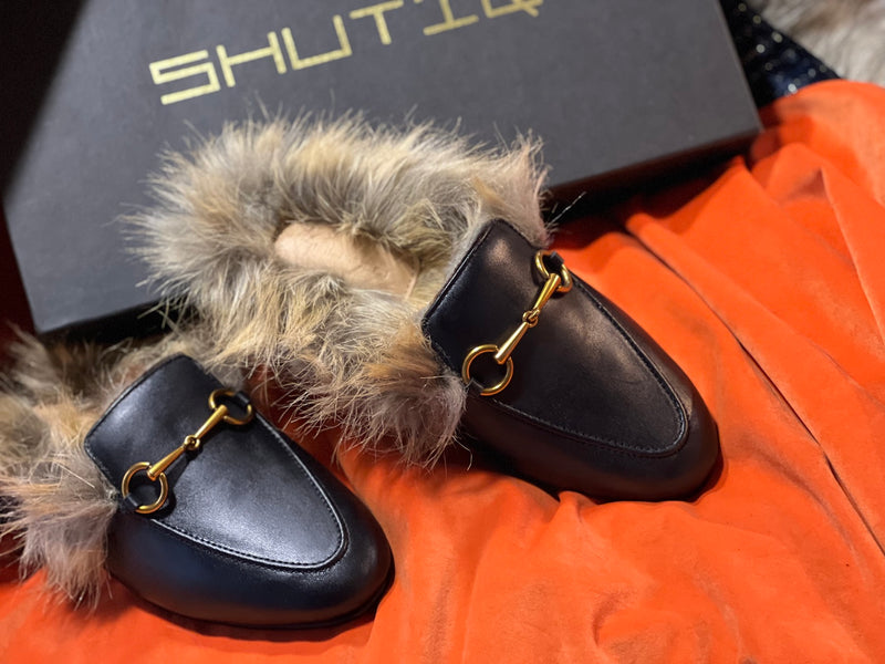 Women Fur Mules